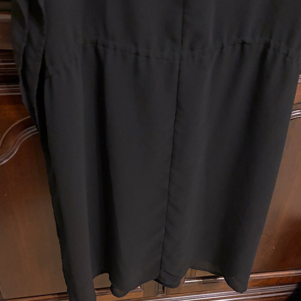 Merona Black V-Neck Tie-Waist Swim Coverup - Picture 3 of 4